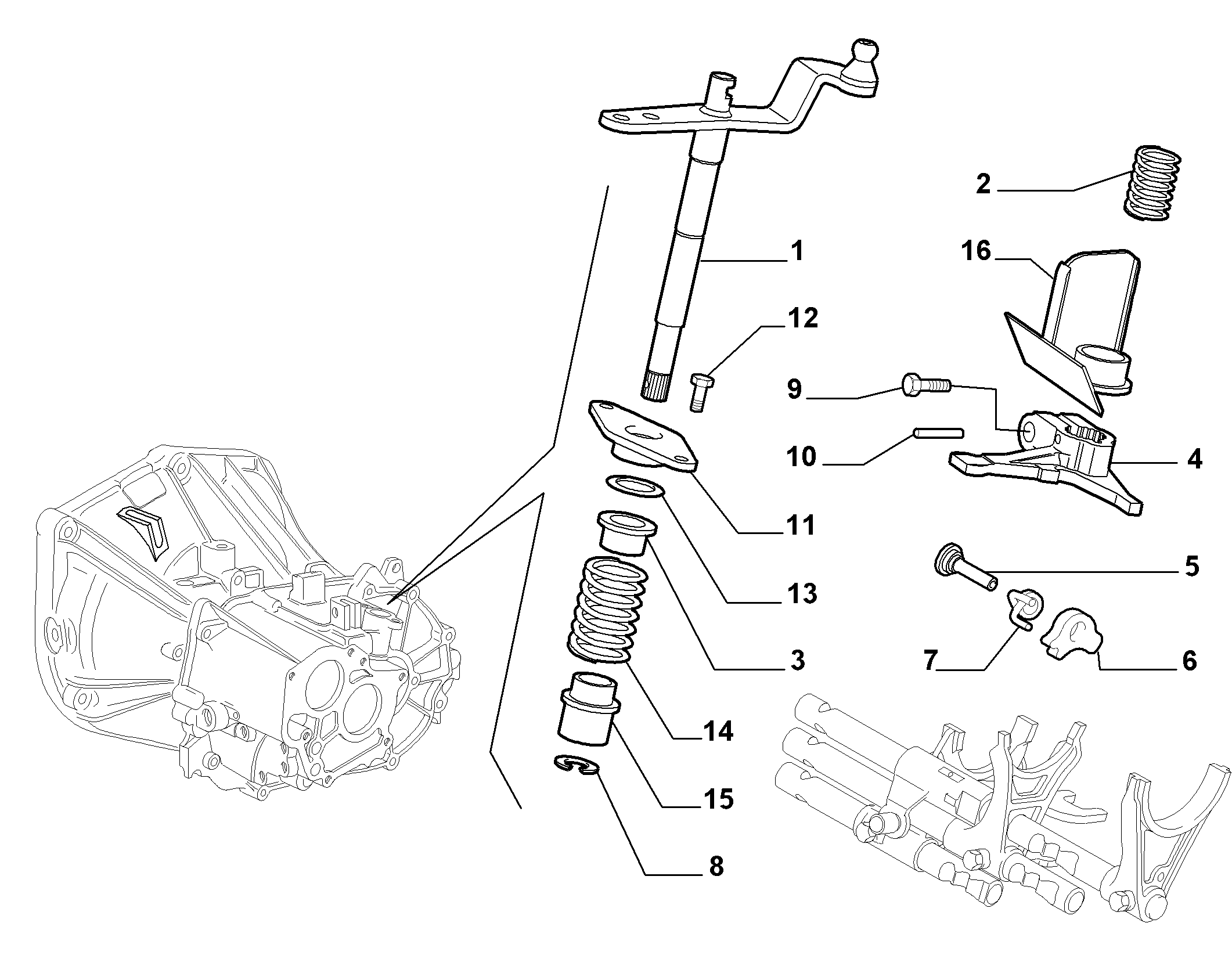 21219/01 ВНУТРЕННИЕ ПРИВОДЫ КПП