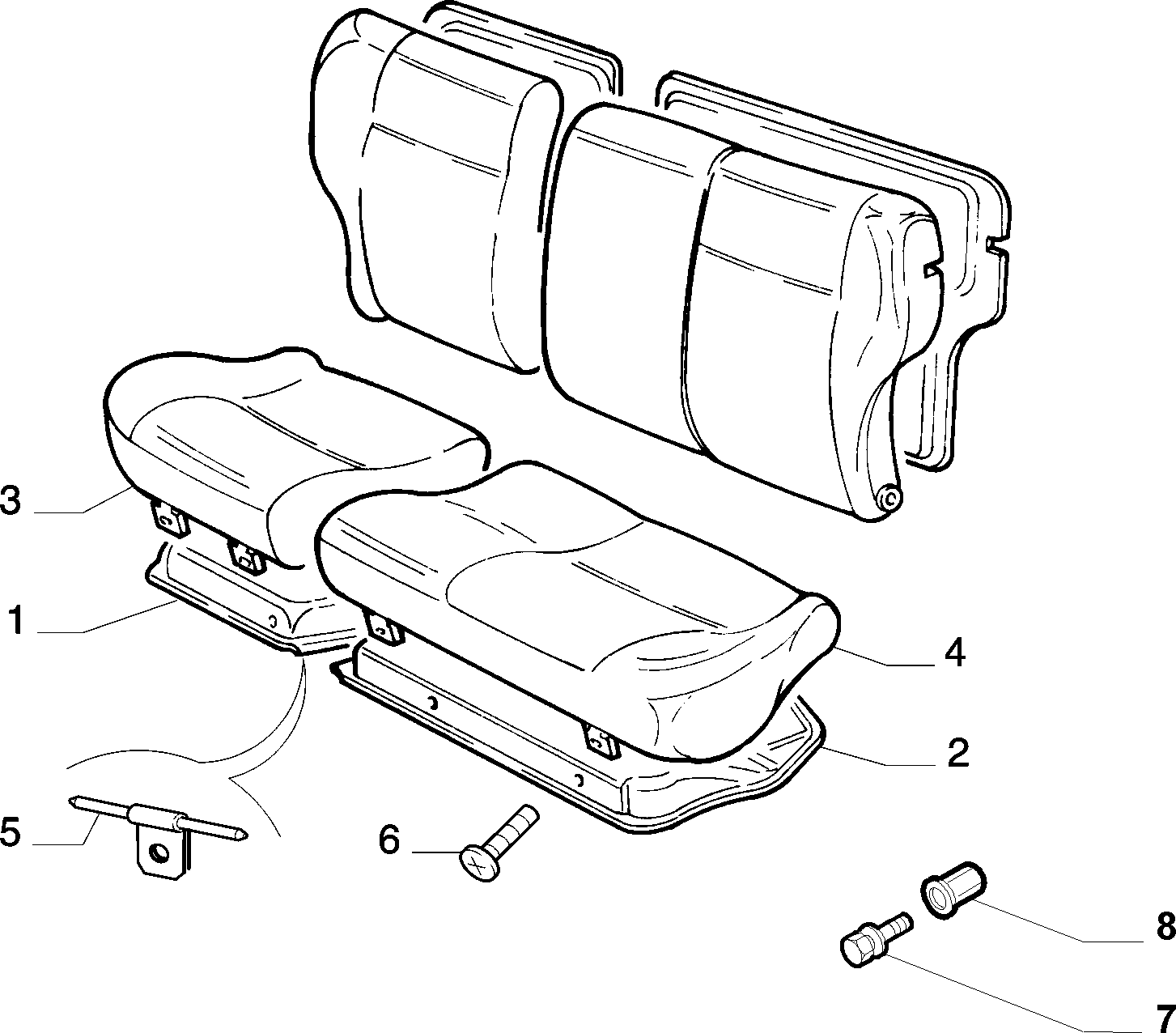 70613/01 REAR SEAT