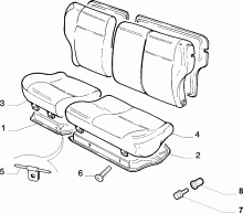 70613/01 REAR SEAT