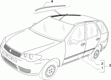 70712/00 НАРУЖНЫЕ НАКЛАДКИ И УПЛОТНИТЕЛИ 