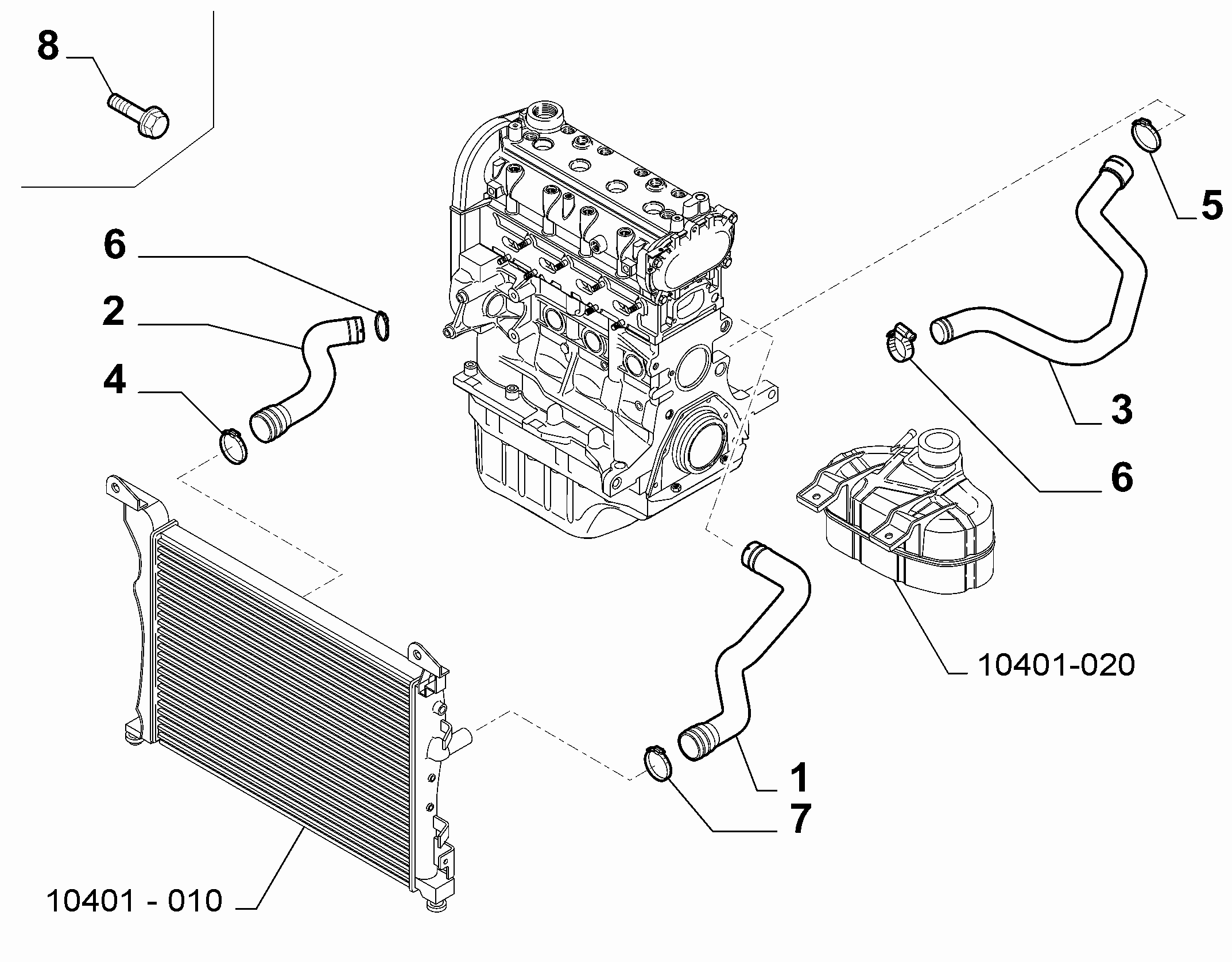 10401-030 RADIATOR PIPING