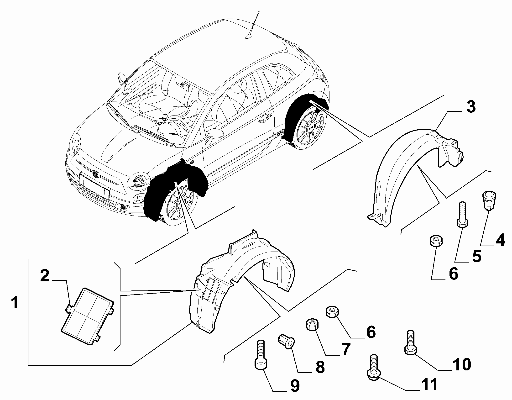 70723-010 WHEEL CARRIAGE COVER