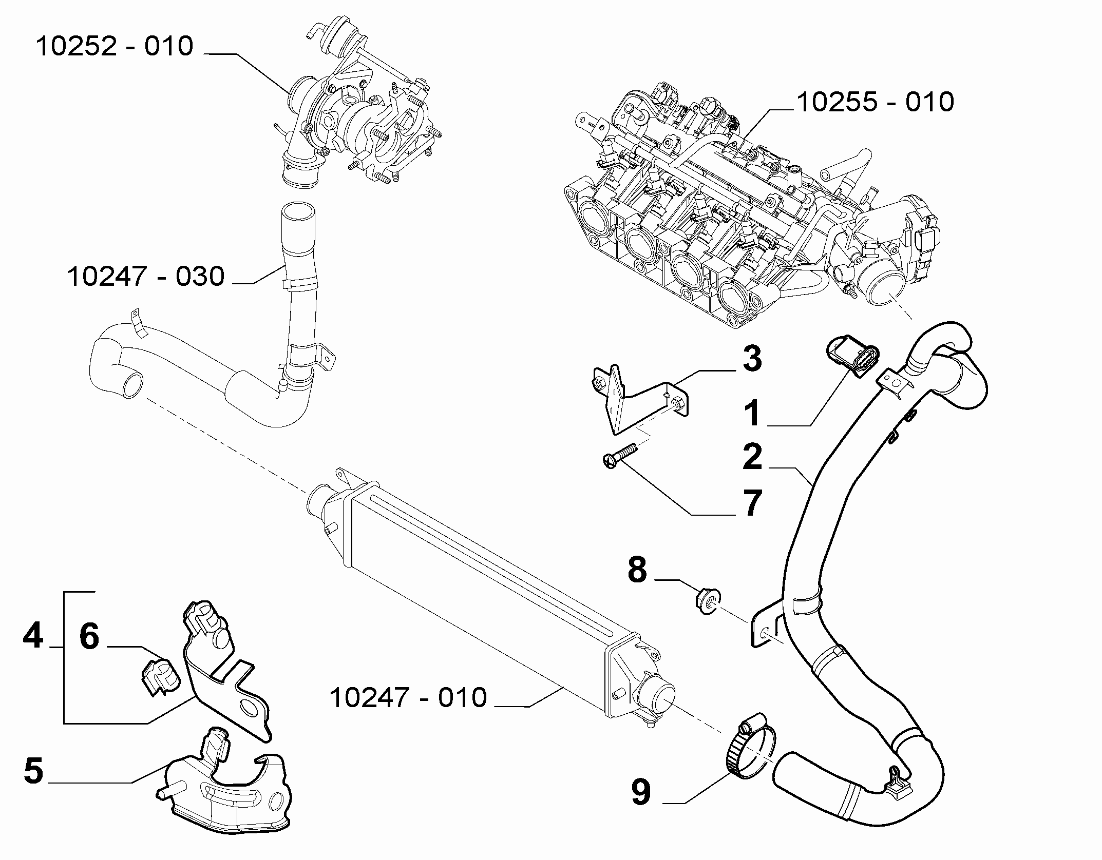 10247-020 COOLER PIPING SUCTION DUCT