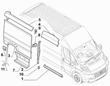 70020-040 OUTER SIDE PANEL FOR COMMERCIAL VEHICLES