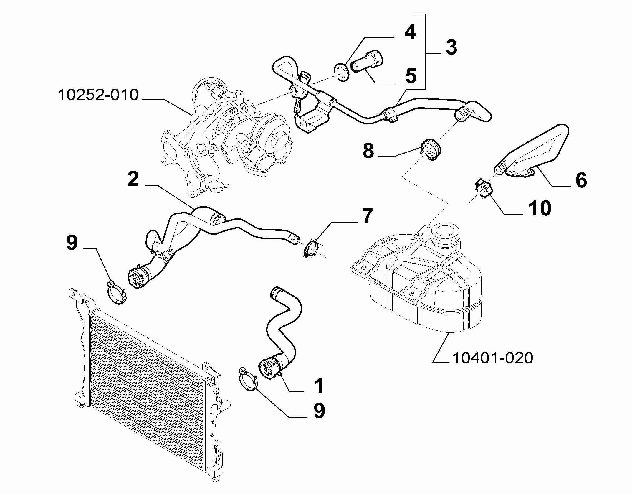 10401-030 RADIATOR PIPING
