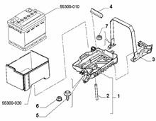 55300-030 BATTERY SUPPORT