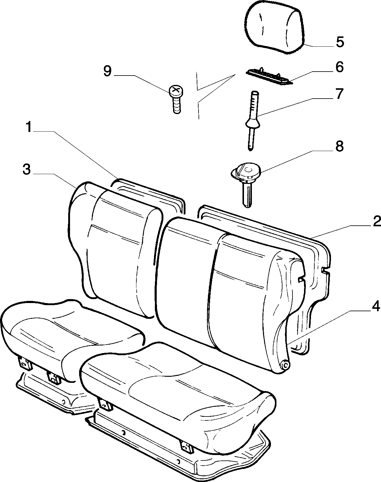 70613/07 REAR SEAT