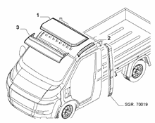 70018-020 ROOF FOR COMMERCIAL VEHICLES