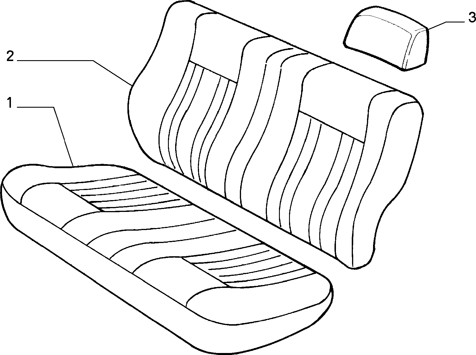 70615/00 REAR SEAT LINING 