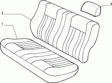 70615/00 REAR SEAT LINING 