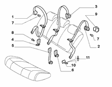 70527-020 REAR SEAT BELTS