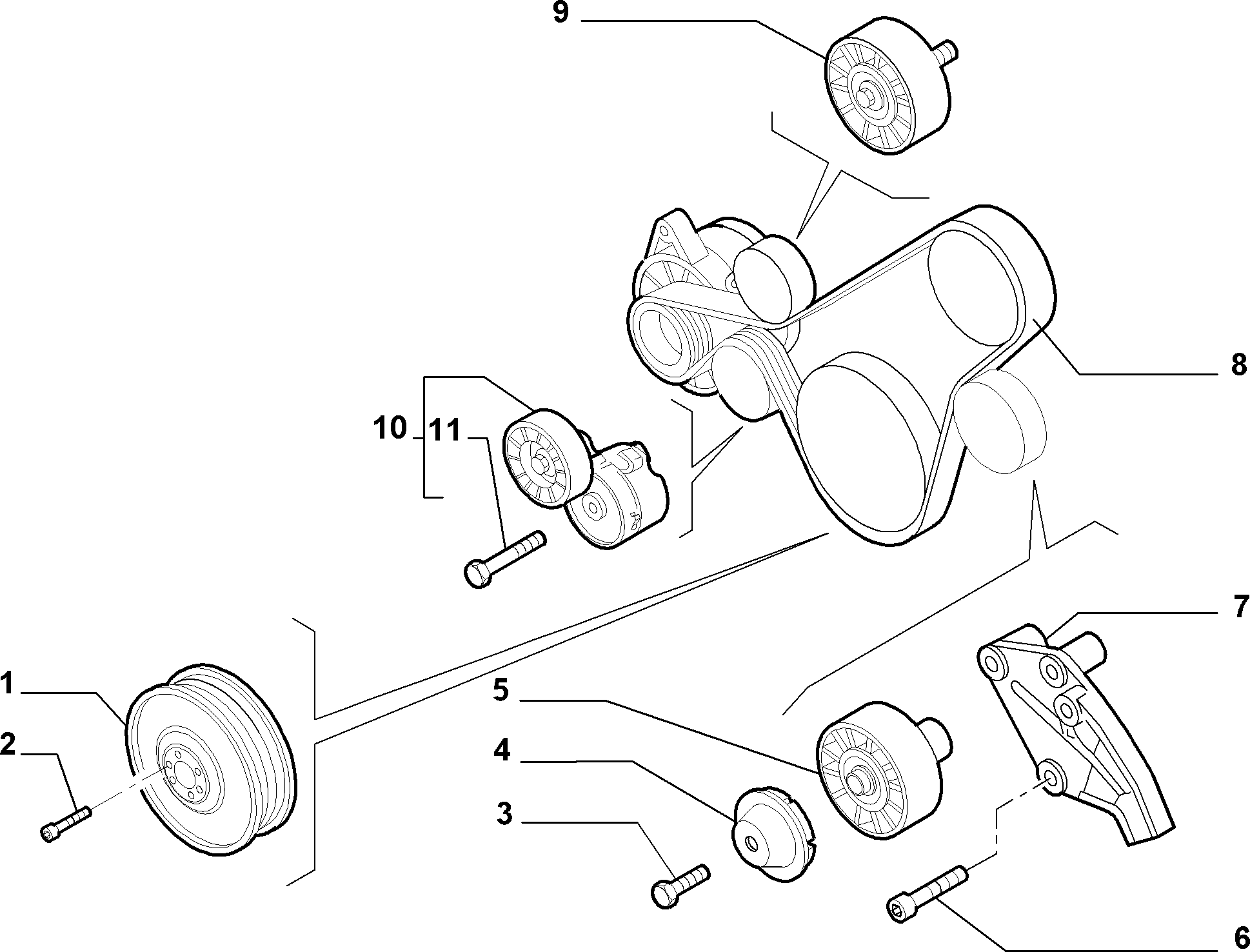 10115-010 BELTS AND PULLEYS