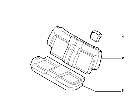 70615/05 REAR SEAT LINING 