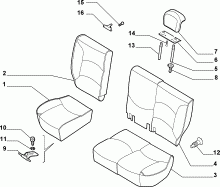 70613/05 REAR SEAT