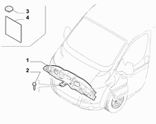 70002-005 HEADLAMP CROSSBEAM