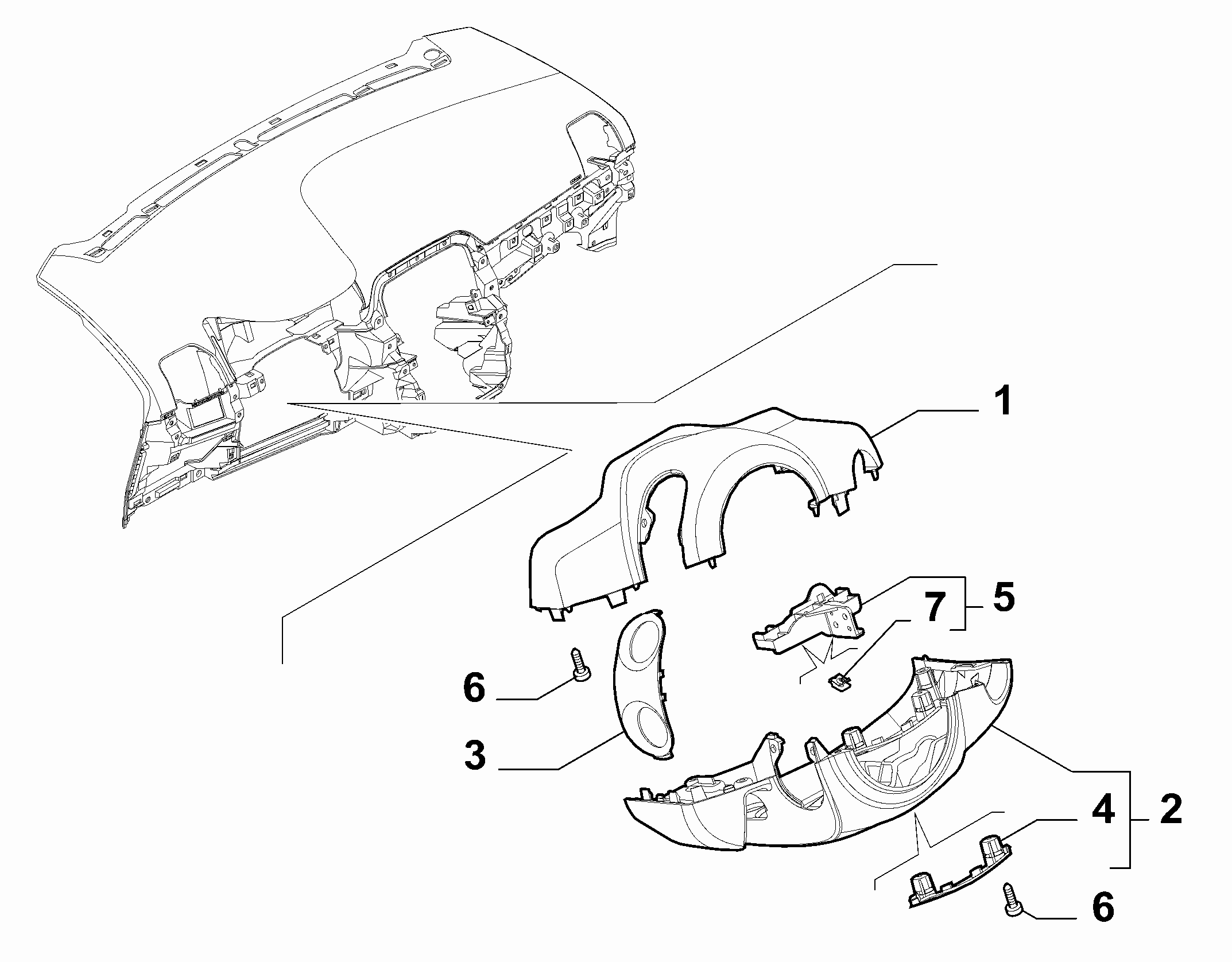 70502-060 STEERING COLUMN GUARDS