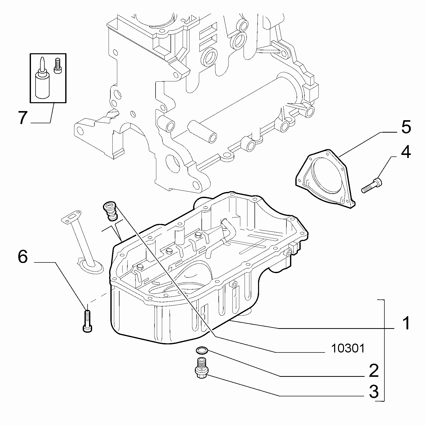 10102-010 OIL CAP AND FLOOR PANEL COVER