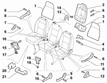 70613-041 FIRST ROW REAR SEAT COVERS