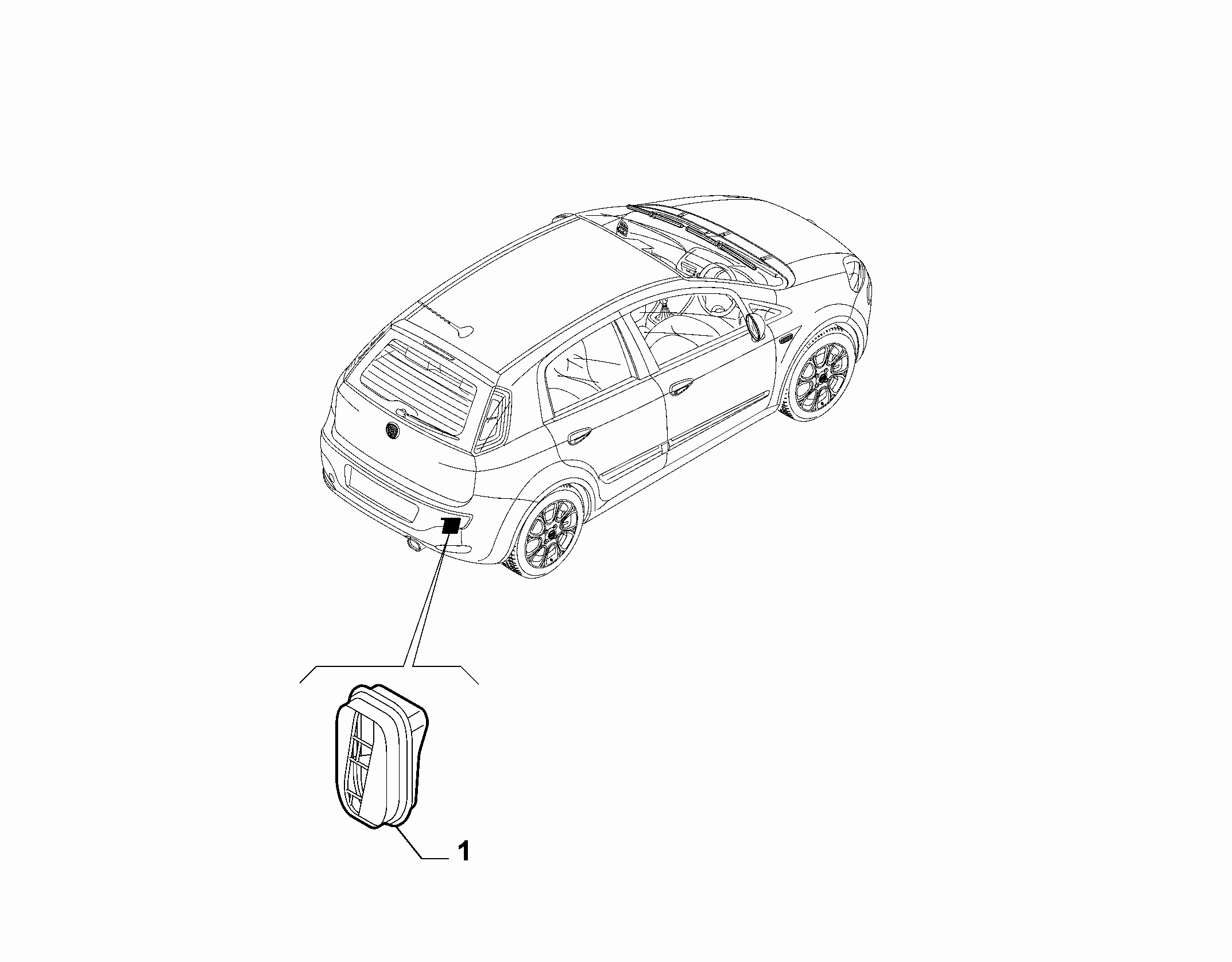 70717-040 TRUNK AIR OUTLET