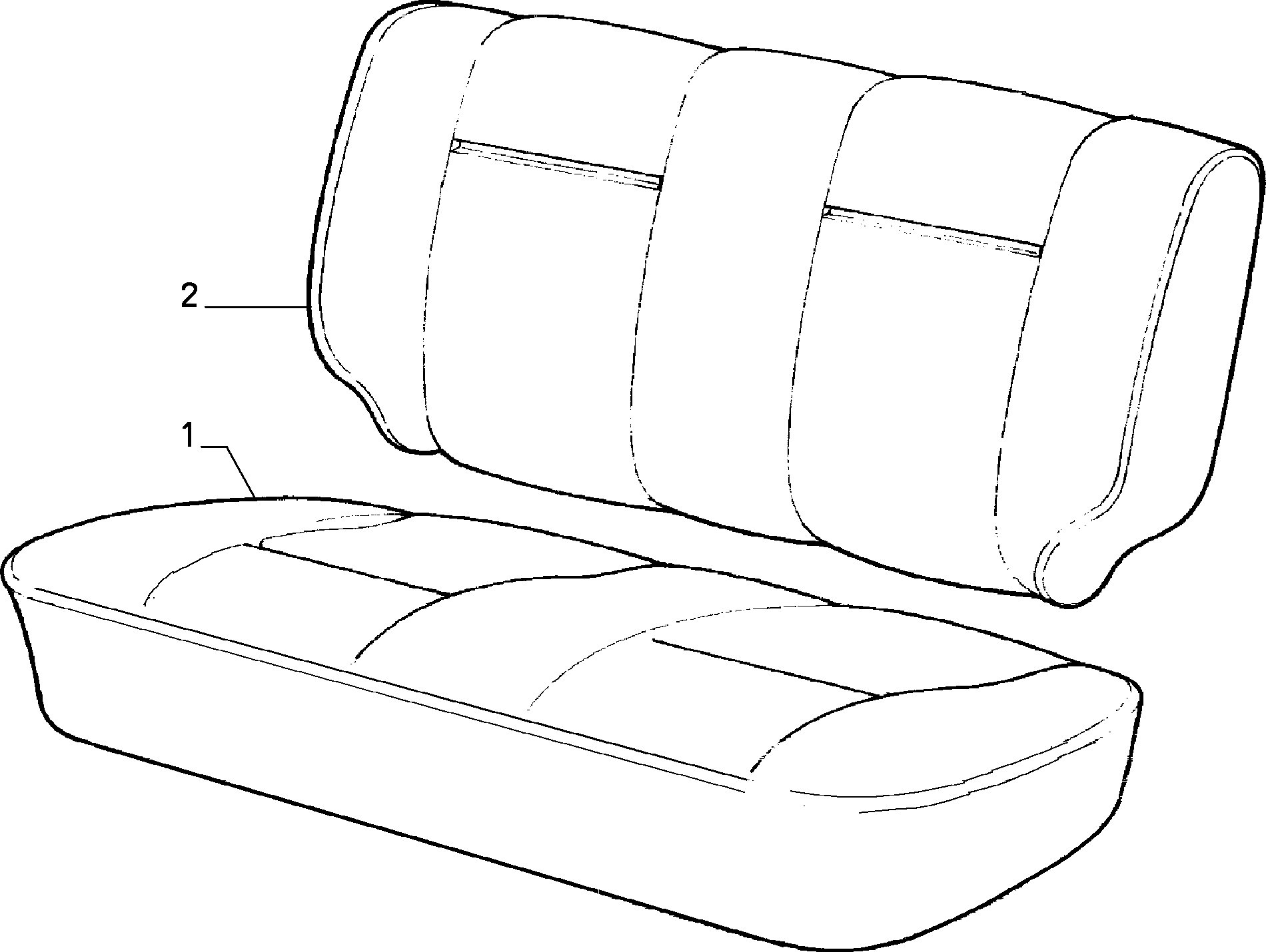 70615/00 REAR SEAT LINING 