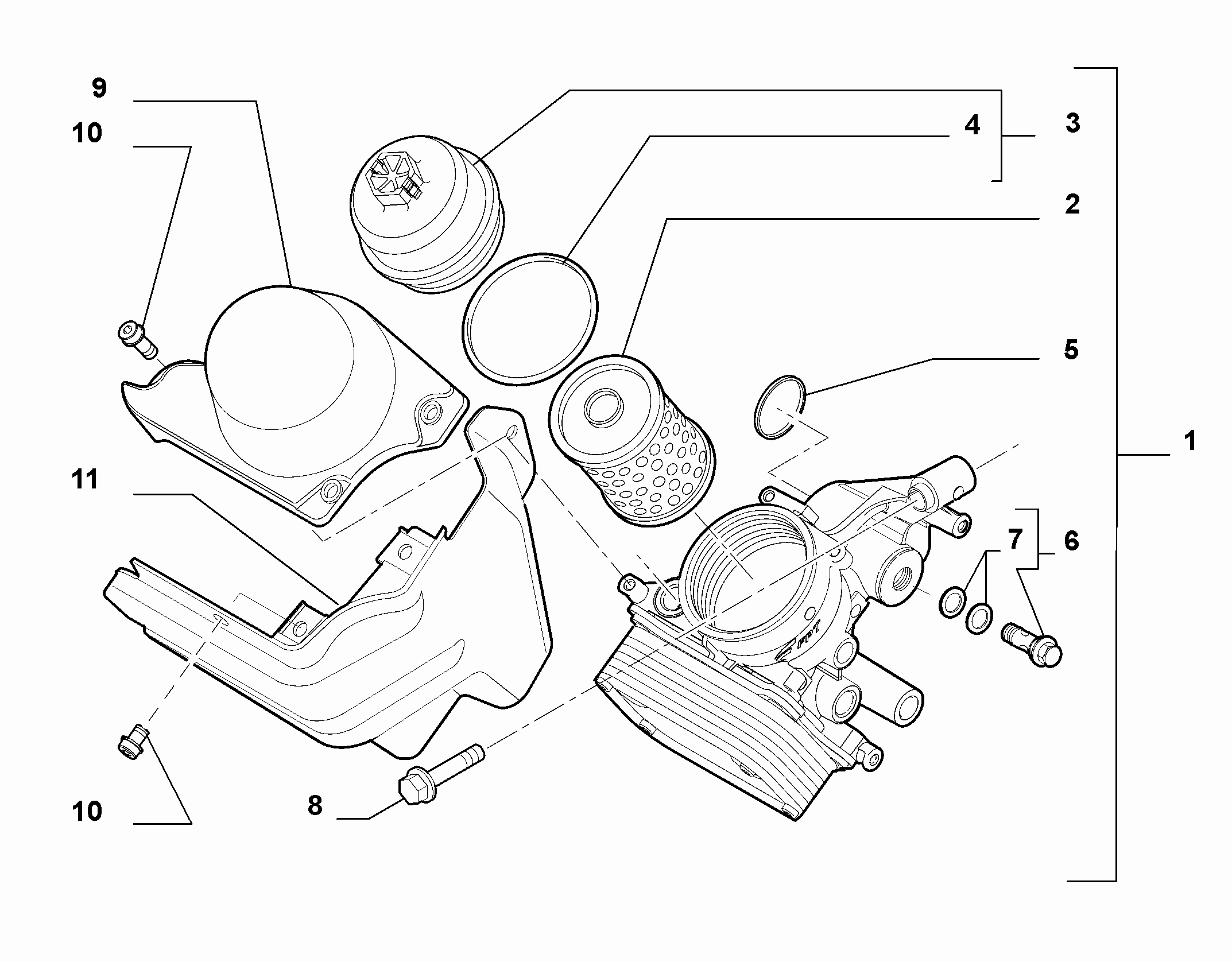 10301-040 OIL FILTER SUPPORT