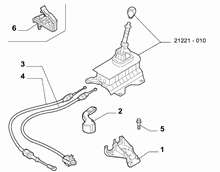 21221-020 GEAR STICK FLEX SHAFT