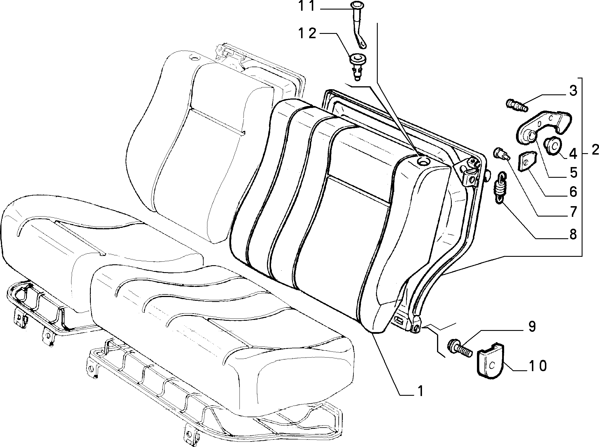 70613/01 REAR SEAT