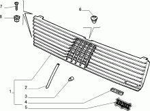 70722/00 РЕШЕТКА РАДИАТОРА 
