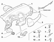 70502-010 DASHBOARD INSTRUMENT HOLDER