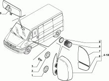 70740/00 ЗЕРКАЛА ЗАДНЕГО ВИДЕНИЯ 