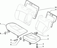 70613/03 REAR SEAT