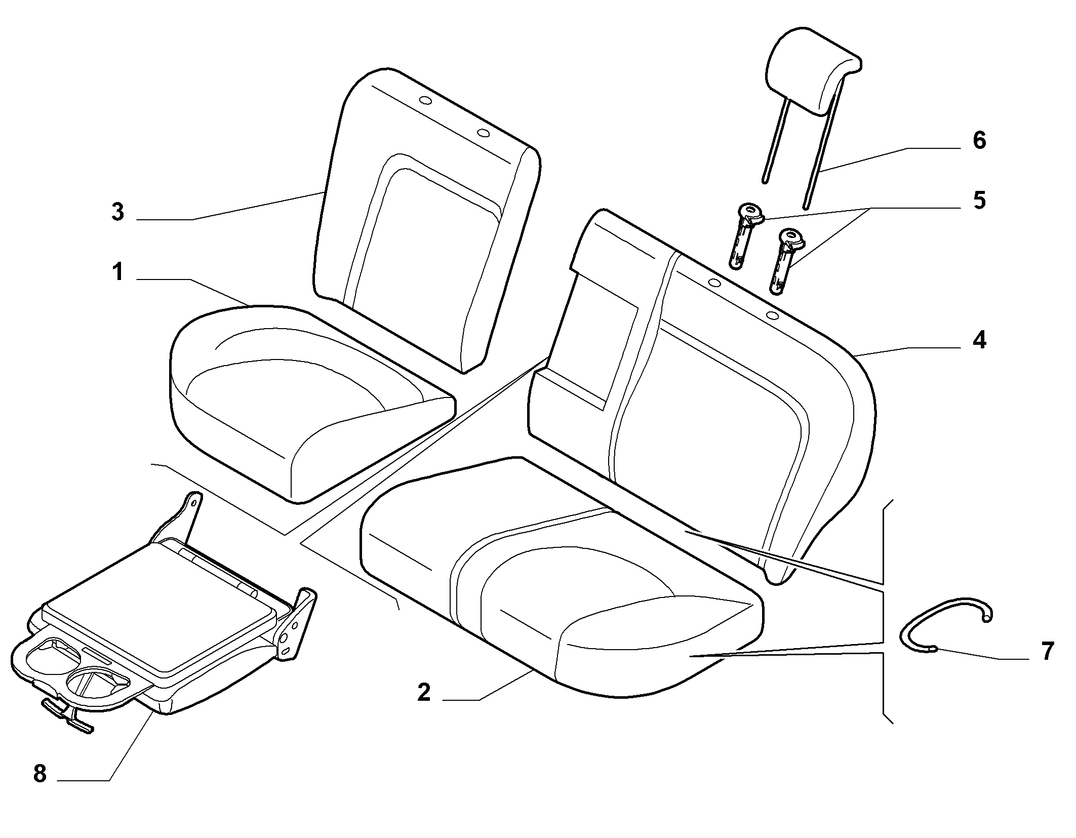 70615/01 REAR SEAT LINING
