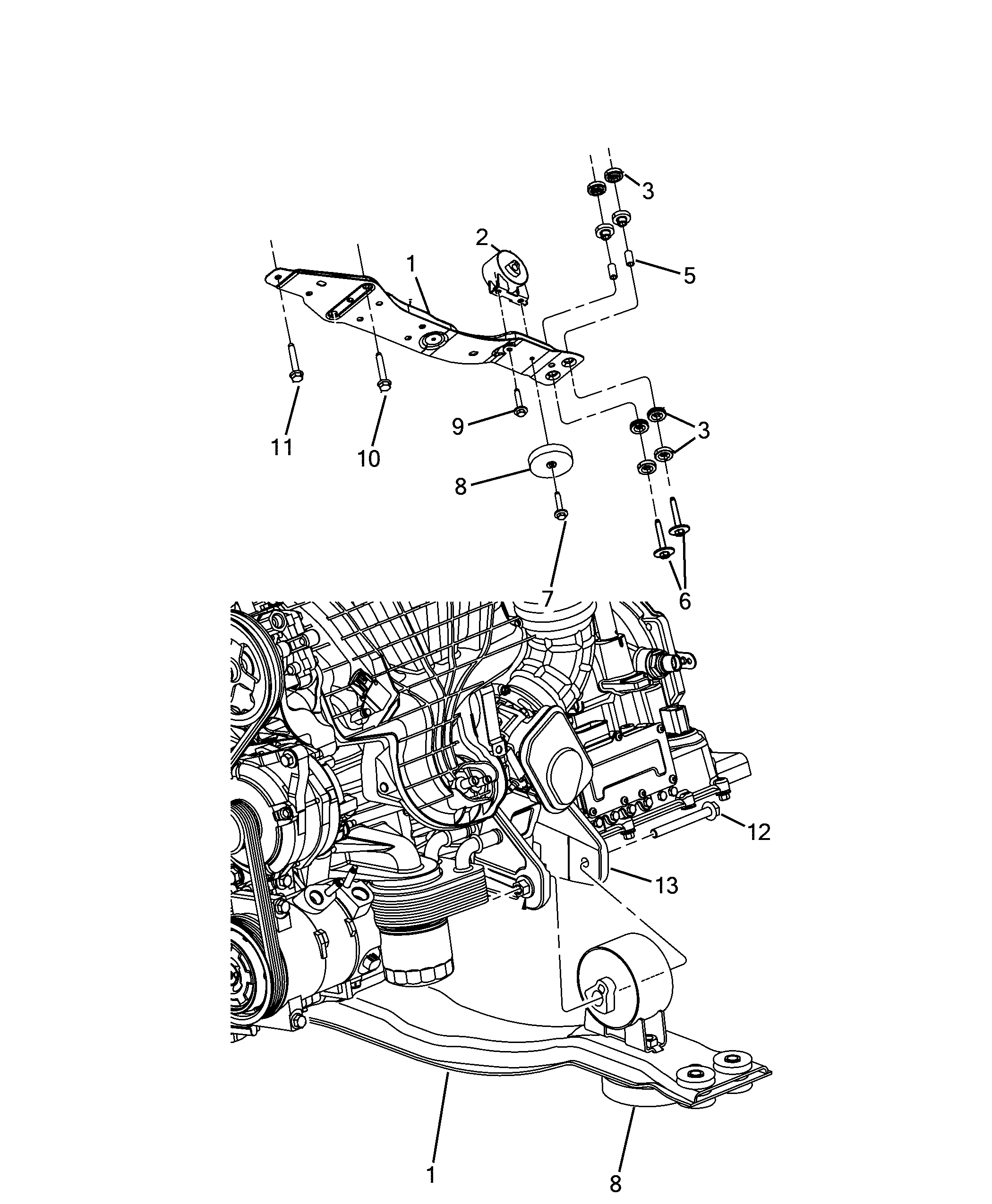 10003-010 ENGINE  SUPPORT