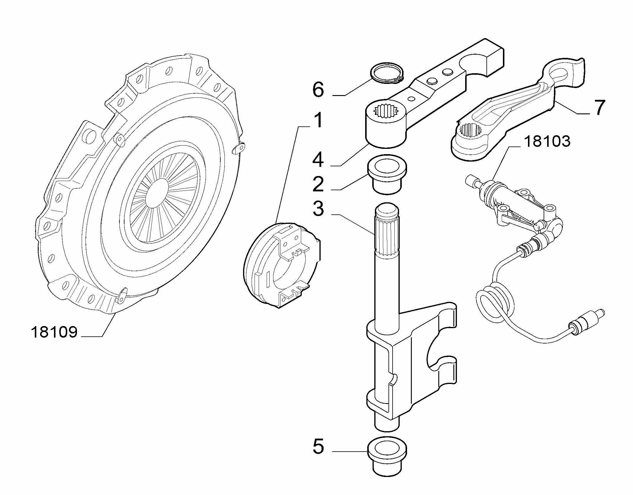 21219-030 MANUAL CLUTCH RELEASE