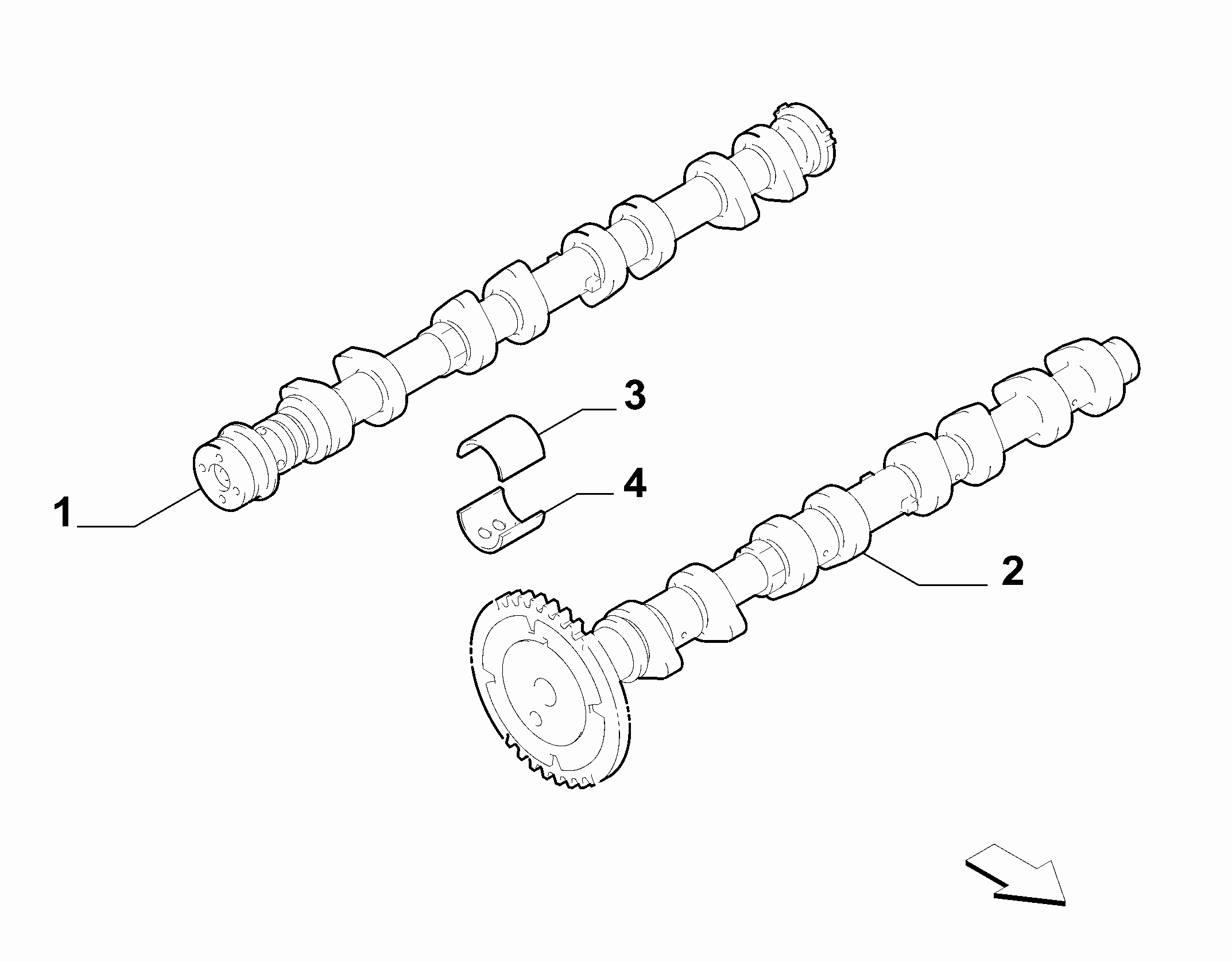 10107-010 CRANKSHAFT AND GEAR TIMING SYSTEM