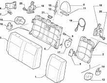 70613/01 REAR SEAT
