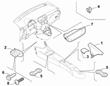 70504-040 COVERS  -  BEZELS - AIR DIFFUSER