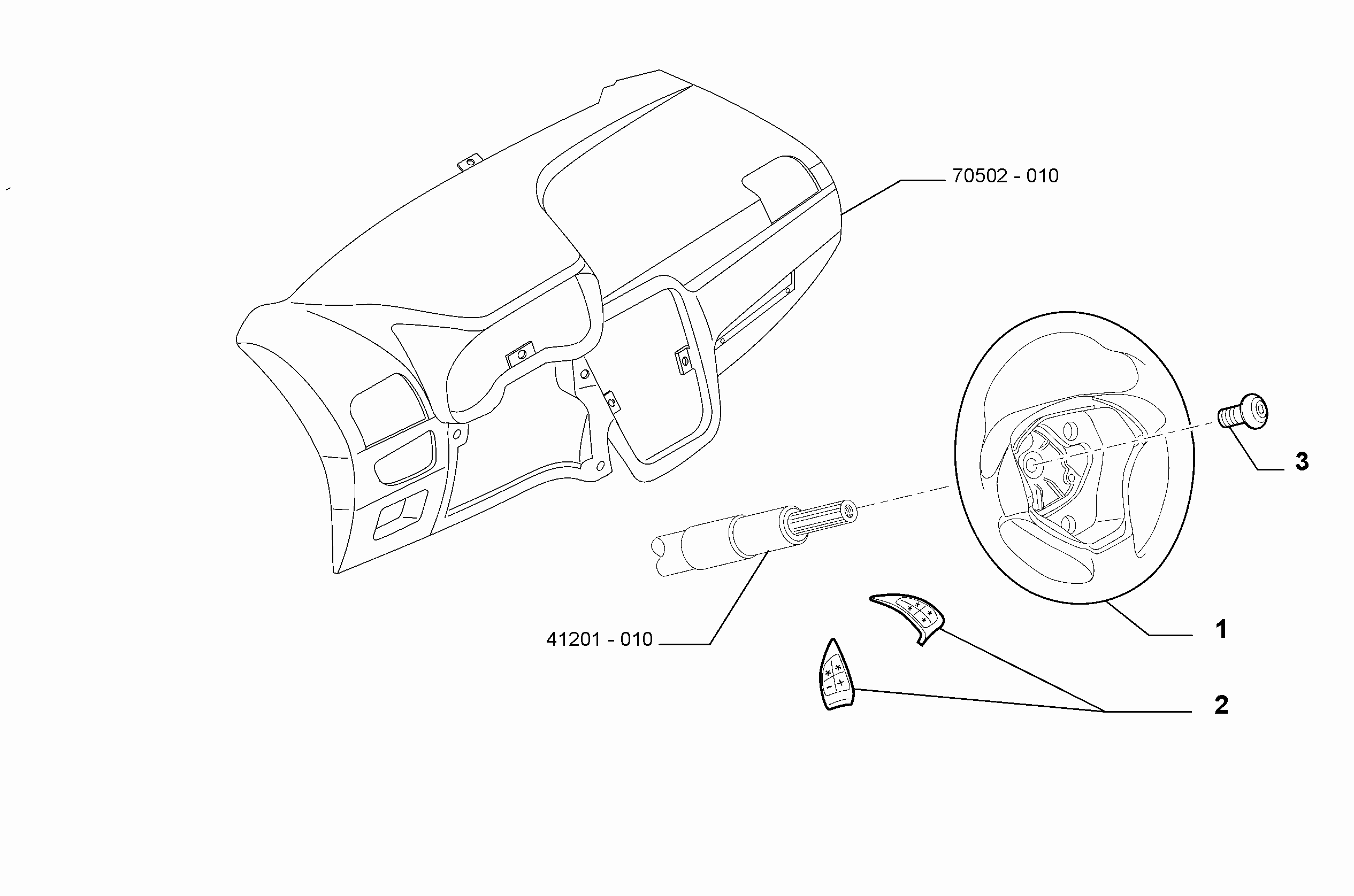 41201-010 STEERING WHEEL