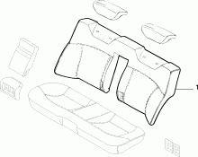 70615/00 REAR SEAT LINING