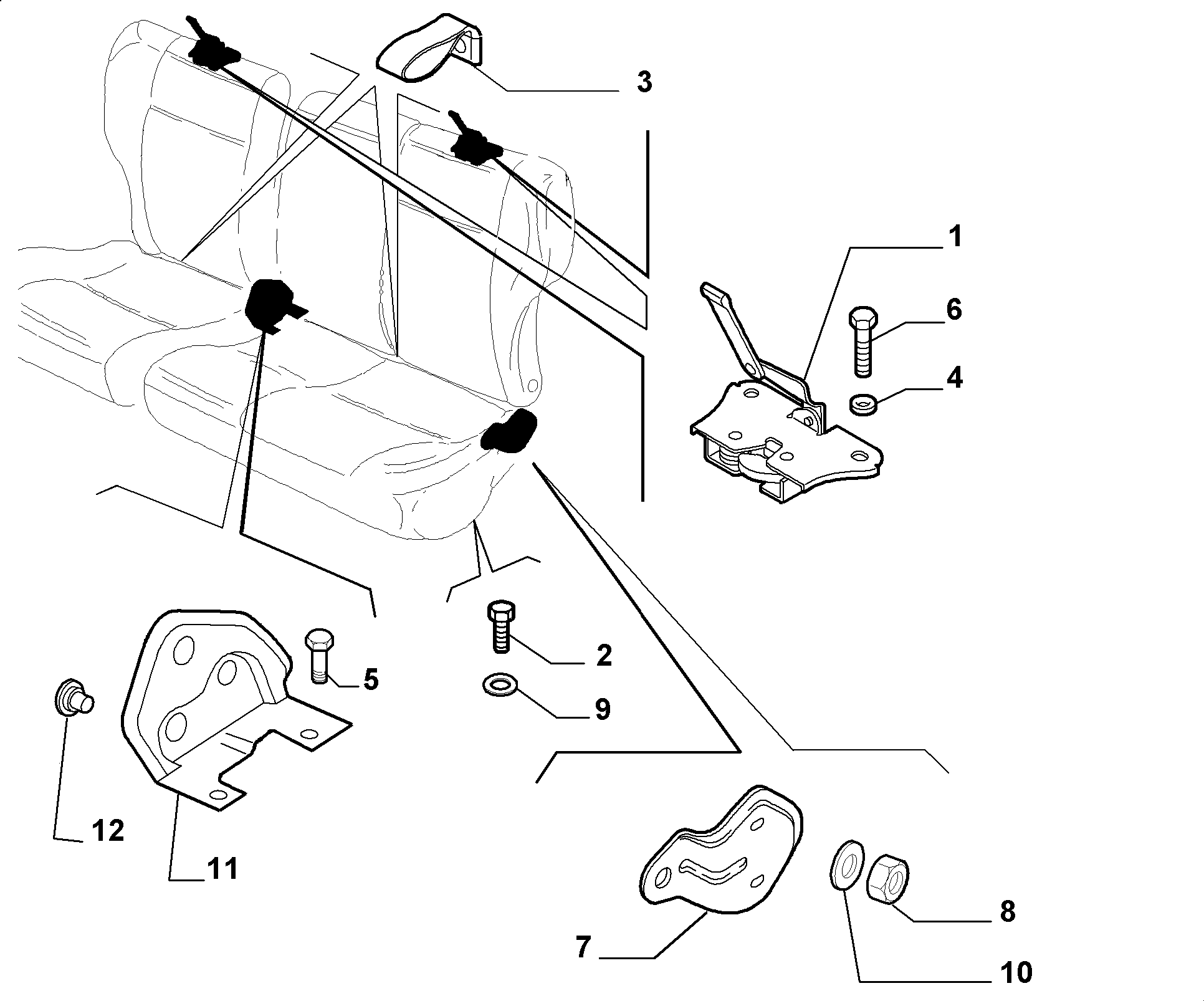 70613/04 REAR SEAT