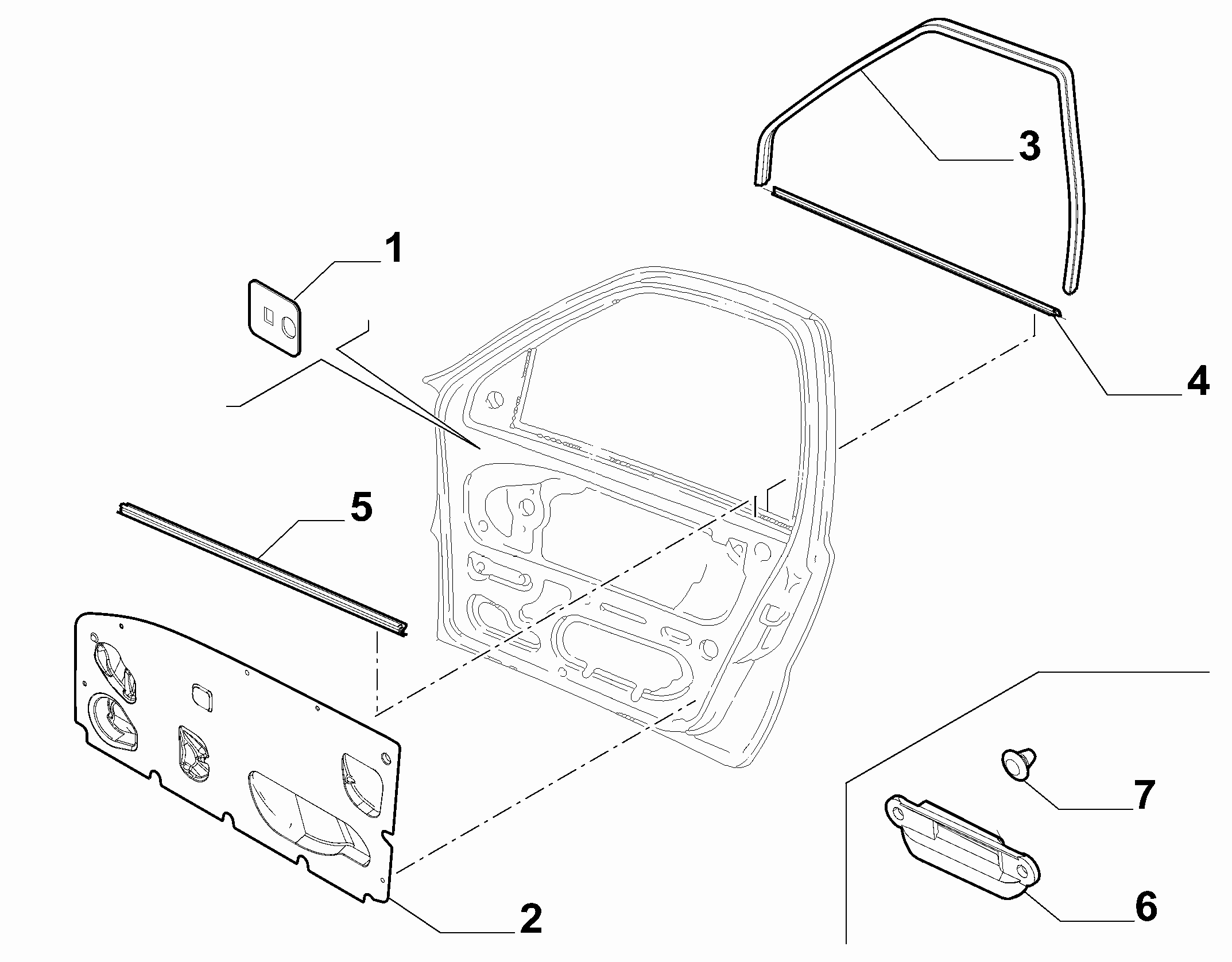 70129-070 FRONT DOOR TRIM