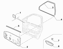 70129-070 FRONT DOOR TRIM