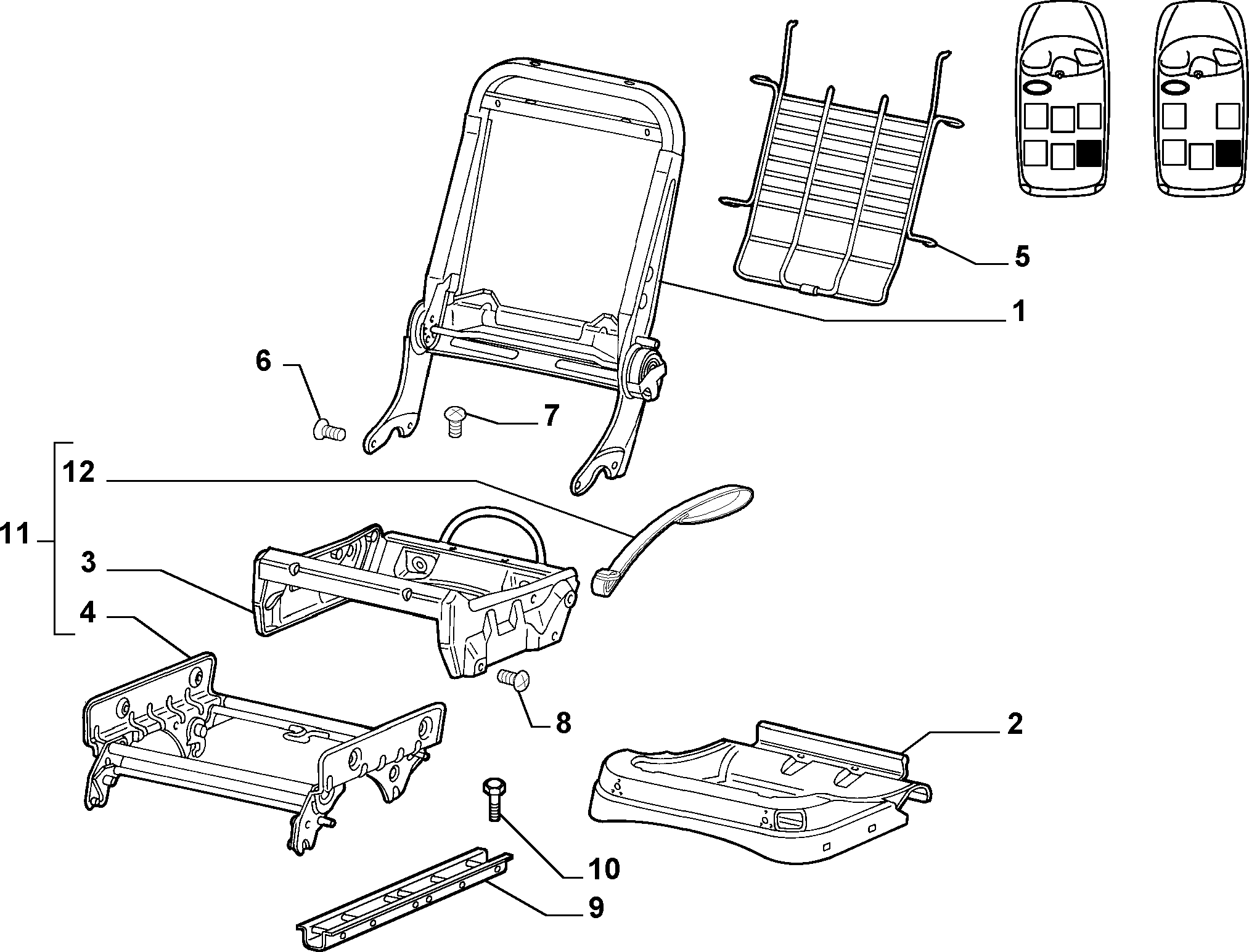 70613/00 REAR SEAT