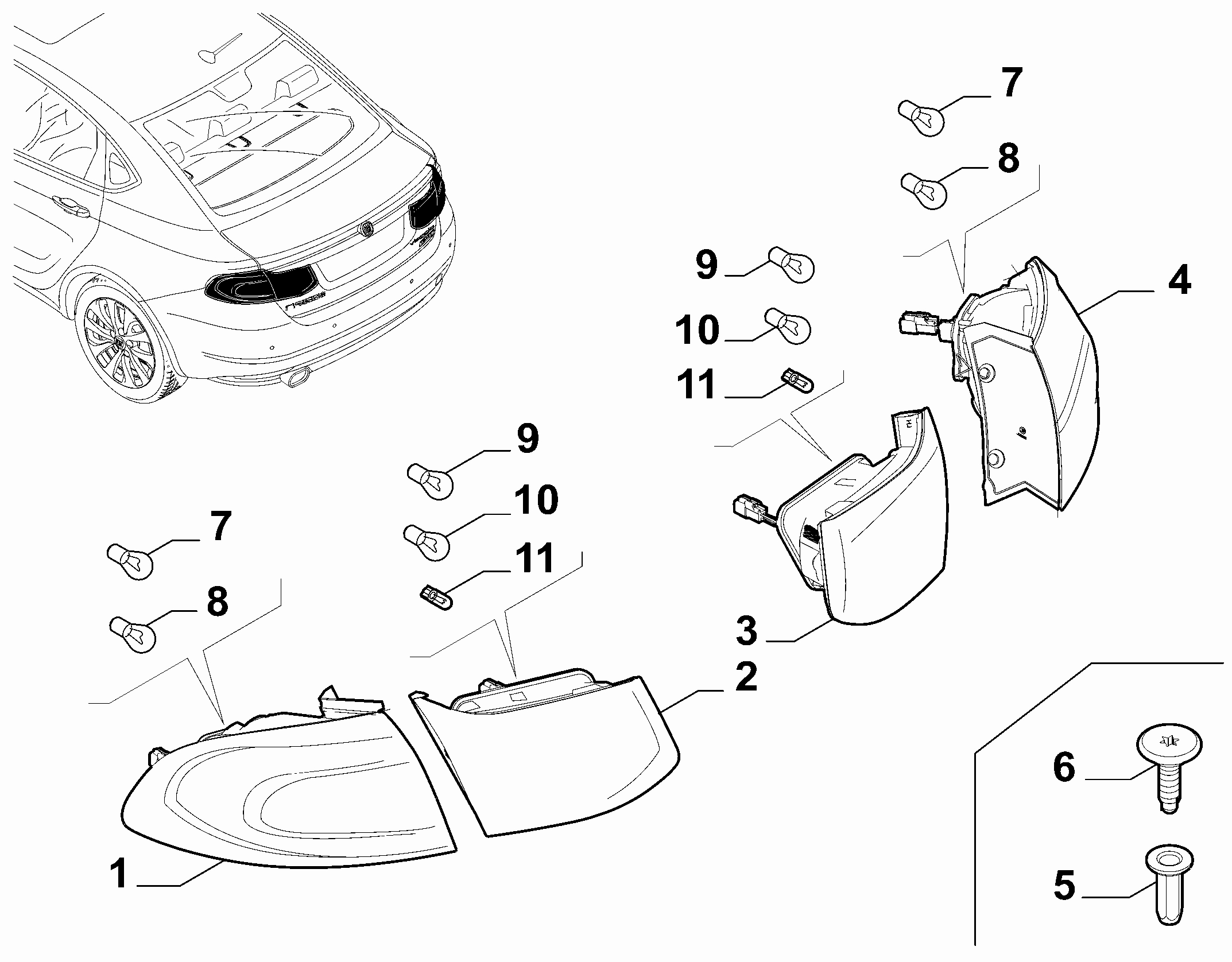 55401-030 TAIL LAMP