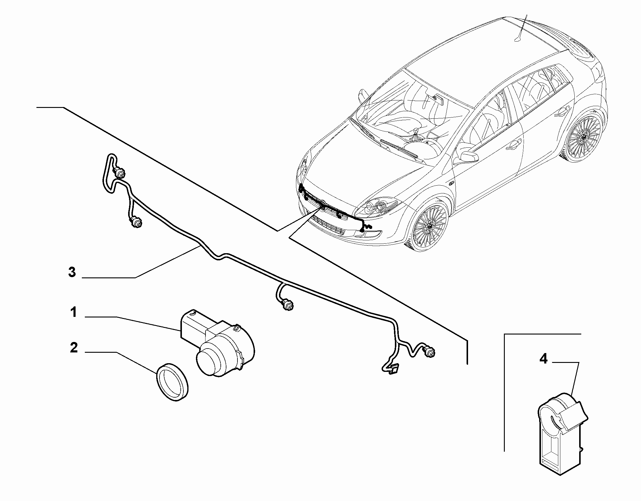 55501-050 REMOTE CONTROL FRONT PARKING SENSOR