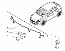 55501-050 REMOTE CONTROL FRONT PARKING SENSOR