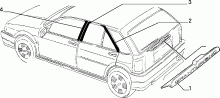 70712/00 НАРУЖНЫЕ НАКЛАДКИ И УПЛОТНИТЕЛИ 