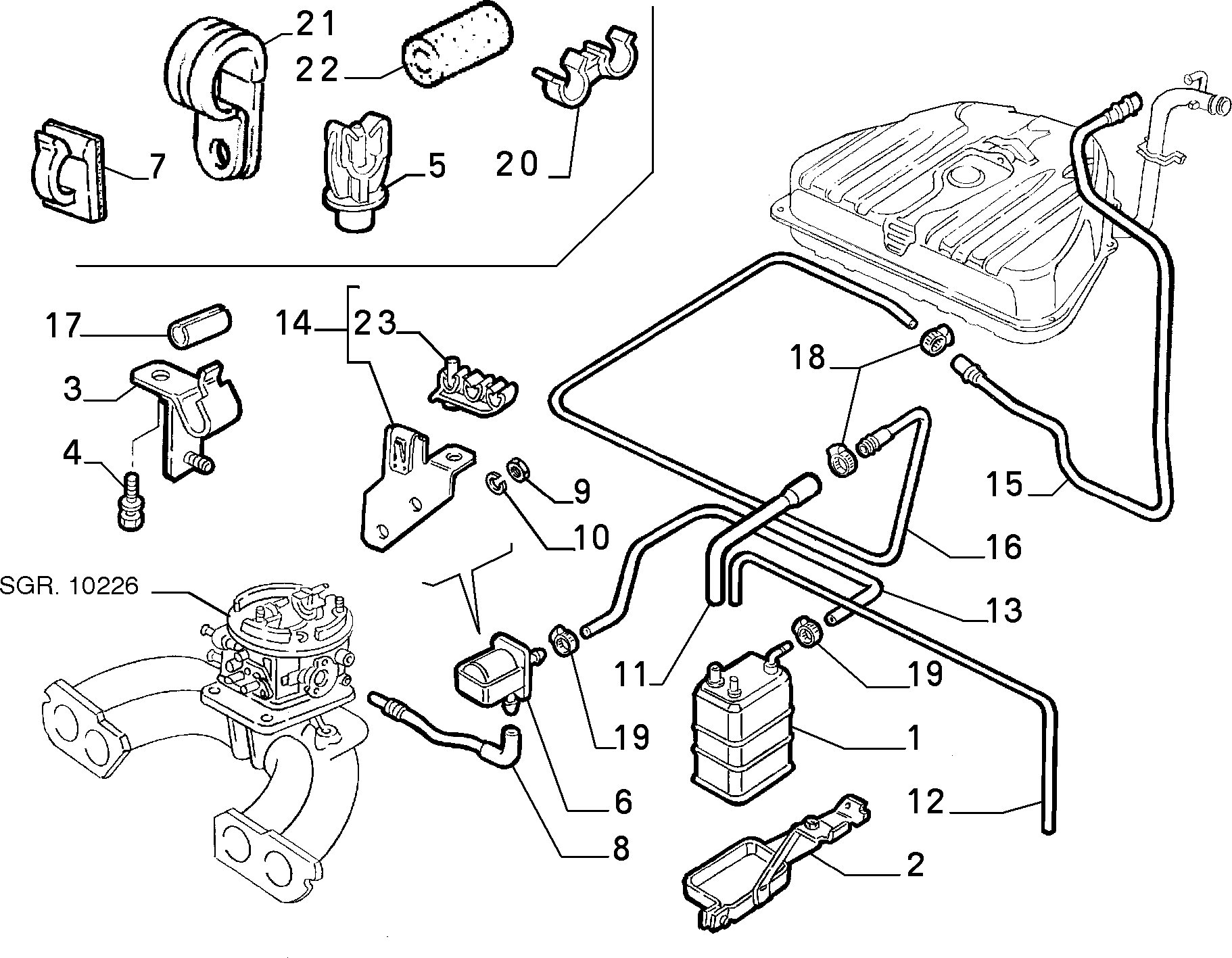 10201/00 ТРУБОПРОВОДЫ ТОПЛИВНОГО БАКА