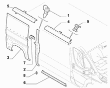 70020-040 OUTER SIDE PANEL FOR COMMERCIAL VEHICLES