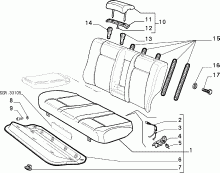 70613/01 REAR SEAT